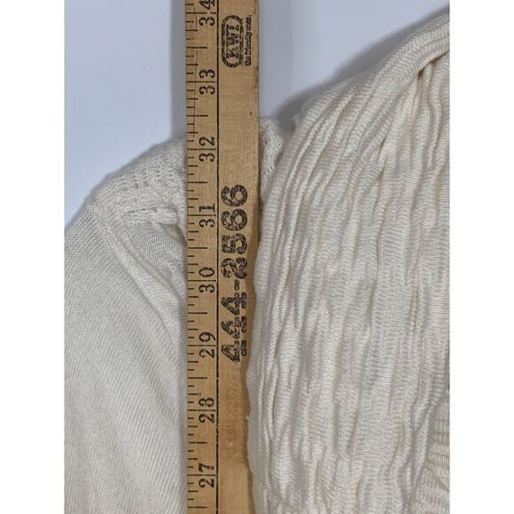 Caché Womens Sweater Long Cowl Neck Ivory Medium - Picture 6 of 7